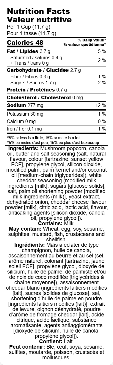 White Cheddar Popcorn