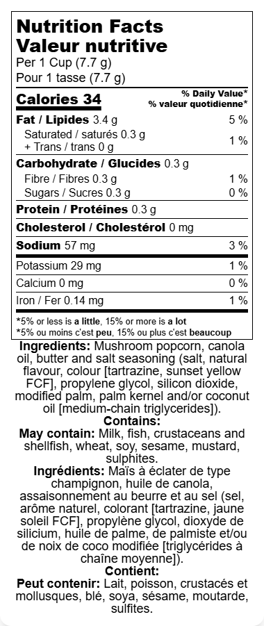 Butter & Salt Popcorn